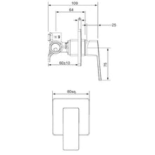 Load image into Gallery viewer, Blaze Bath/Shower Diverter Mixer Black