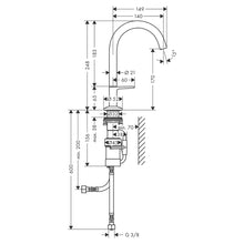 Load image into Gallery viewer, Axor One Basin Mixer Select 170 with Push Open Waste set Brushed Bronze