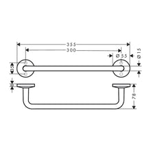Load image into Gallery viewer, Axor 300mm Universal Circular Grab Bar Polished Gold Optic