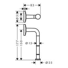 Load image into Gallery viewer, Axor Universal Circular Toilet Roll Holder Polished Gold Optic