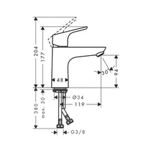 Load image into Gallery viewer, Hansgrohe Focus 100 Basin Mixer Chrome