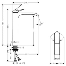 Load image into Gallery viewer, Hansgrohe Vivenis 250 Basin Mixer Matt Black