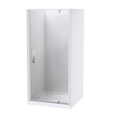 Load image into Gallery viewer, Soul 1000 3 Sided Flat Wall Corner Waste Satin Frame Shower Enclosure
