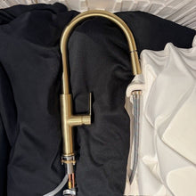 Load image into Gallery viewer, Astro II Pull-Down Sink Mixer Brushed Brass