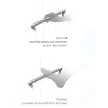 Load image into Gallery viewer, Decor Stability Grab Rail/Footrest Chrome/White