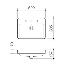 Load image into Gallery viewer, Caroma Basa Inset Vanity Basin - White