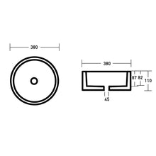 Load image into Gallery viewer, Bare Vessel Basin Round 380x380x110mm