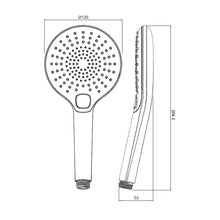 Load image into Gallery viewer, Elementi Splash Lux 3Fct Shower Hand Piece Gunmetal
