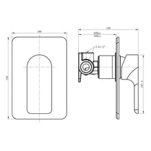 Load image into Gallery viewer, Nevis Mains Pressure Shower Mixer - Black
