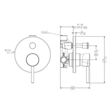 Load image into Gallery viewer, Elementi Uno Shower Divertor Matte Black