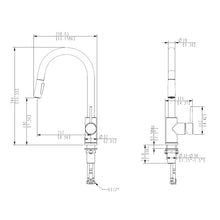 Load image into Gallery viewer, UNO Goose Neck Kitchen Mixer CW POS Brushed Brass