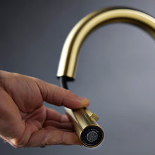 Load image into Gallery viewer, UNO Goose Neck Kitchen Mixer CW POS Brushed Brass
