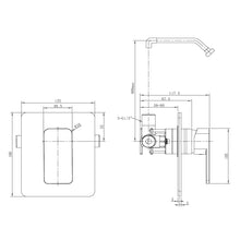 Load image into Gallery viewer, Elementi Neo Shower Mixer Matte Black