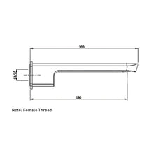 Load image into Gallery viewer, Elementi Ion Bath Spout Matt Black