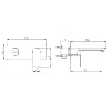 Load image into Gallery viewer, Elementi Ion Wall Bath Mixer Brushed Brass