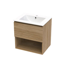 Load image into Gallery viewer, Clearlite Pinnacle Valley 1 Drawer / Open Wall Vanity Baroque Woodgrain
