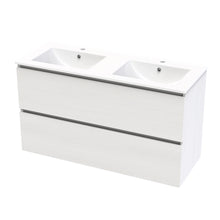Load image into Gallery viewer, Clearlite Pinnacle Valley Double Bowl Double Drawer Wall Vanity Nordic Ash