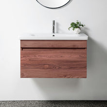 Load image into Gallery viewer, 900 Soft 1 Drawer Wall Hung Vanity – Nordic Ash