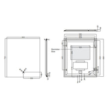 Load image into Gallery viewer, 900Wx700H Ambience Rectangle Back Lit LED Mirror with Demister