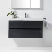 Load image into Gallery viewer, 1200 Soft 2 Drawer Wall Hung Vanity Charred Oak