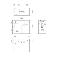 Load image into Gallery viewer, Axa 450 Mini Wall Basin With Shelf