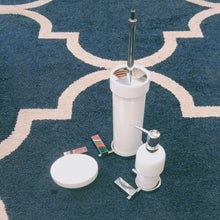 Load image into Gallery viewer, Ceramic & Chrome Bathroom Accessory Bundle