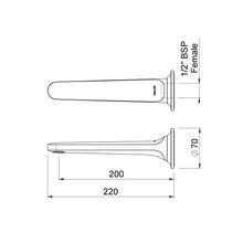 Load image into Gallery viewer, Aio Wall Mounted Bath Spout Chrome