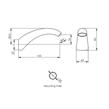 Load image into Gallery viewer, Greens Applause Bath Spout Chrome