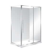 Load image into Gallery viewer, Symphony Aquero 1200x800 2 Sided Right Hand Sliding Door Flat Wall White Frame Shower Enclosure