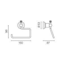 Load image into Gallery viewer, Nicolazzi Arena Toilet Roll Holder Brushed Brass Organic