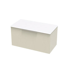 Load image into Gallery viewer, Array Riada Pro 900 Wall Hung Vanity 1 Drawer in Tusk With A Flat Top