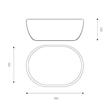 Load image into Gallery viewer, Bare 400 Prego Oval Concrete Vessel Basin Nutmeg