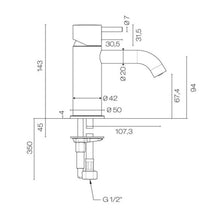 Load image into Gallery viewer, Buddy Low Basin Mixer Matt White