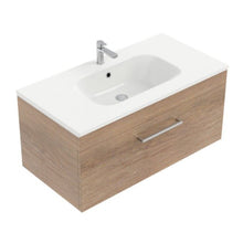 Load image into Gallery viewer, Newtech Citi 900 1 Drawer Wall Hung Vanity Californain Oak