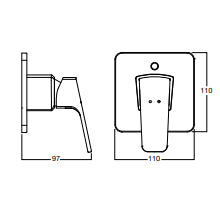 Load image into Gallery viewer, American Standard Concept Shower Mixer Chrome