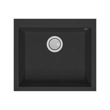 Load image into Gallery viewer, Mercer 500x400 DG130T Naples Duro Granite Top Mount Sink Black