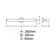 Load image into Gallery viewer, Europa Plus Double Toilet Roll Holder Chrome