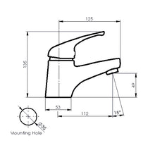 Load image into Gallery viewer, Edge Basin Mixer Chrome