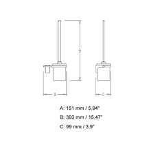 Load image into Gallery viewer, Eletech Wall Mount Toilet Brush Holder Chrome