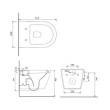 Load image into Gallery viewer, Parisi Ellisse MKII Wall Hung Inwall Toilet Package