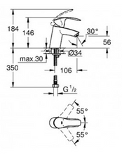 Load image into Gallery viewer, Grohe Eurosmart Basin Mixer Chrome