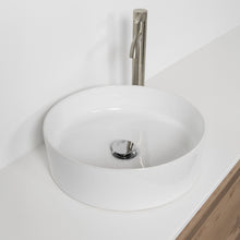 Load image into Gallery viewer, Sleek Round Ceramic Counter Top Basin - Gloss White