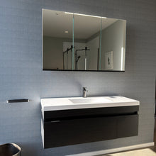 Load image into Gallery viewer, Haven 46 1200 Wall Hung Vanity + Dante Plus 1200 Mirror Cabinet SET Charred Oak