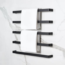 Load image into Gallery viewer, Icona Mont 800mm Heated Towel Rail - Matte Black