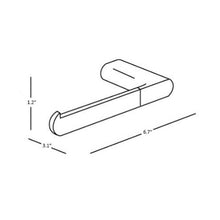 Load image into Gallery viewer, Inda Mito Right Hand Toilet roll Holder Brushed Nickel