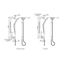 Load image into Gallery viewer, Greens Lavish Bubblejet Rail Shower Brushed Nickel