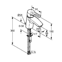 Load image into Gallery viewer, Kludi MX Basin Mixer Chrome