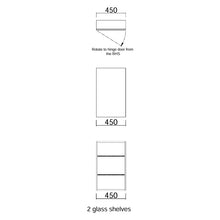 Load image into Gallery viewer, Mahia Mirror Cabinet 450x750mm White Melamine