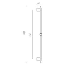 Load image into Gallery viewer, Minimo 840mm Slide Rail Chrome