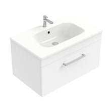 Load image into Gallery viewer, Newtech Citi 750 Citi 1 Drawer Wall Hung Vanity In Gloss White